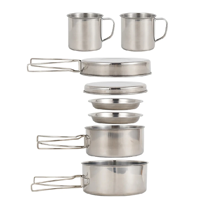Camping Cooking Utensils Storage - 8 Buah/Set Peralatan Masak Berkemah Set
