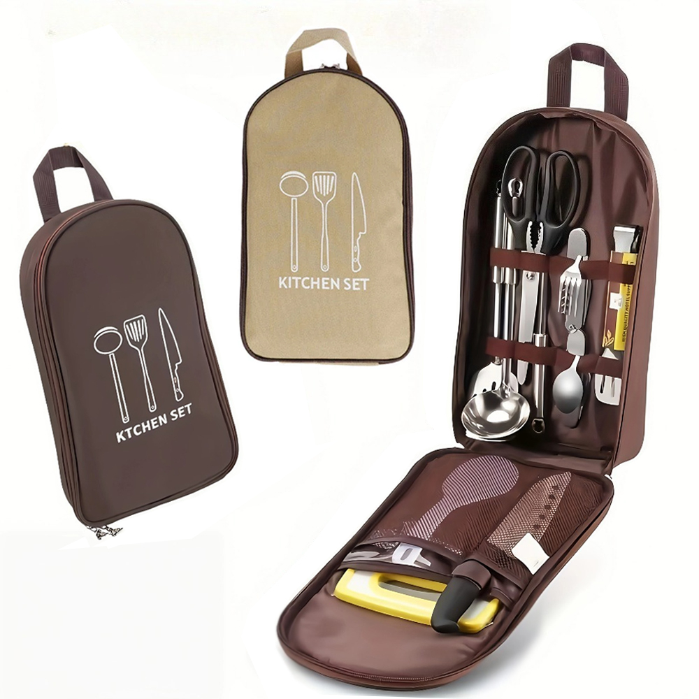 Camping Cooking Utensils Storage - Tas Masak Luar Ruangan Portabel Tas