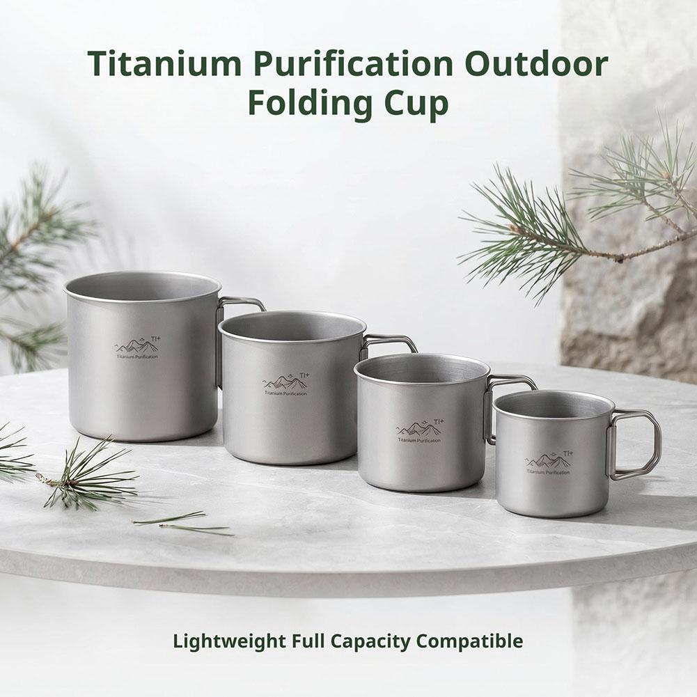 Camping Cooking Mug - Cangkir Camping Stainless Steel untuk Hiking