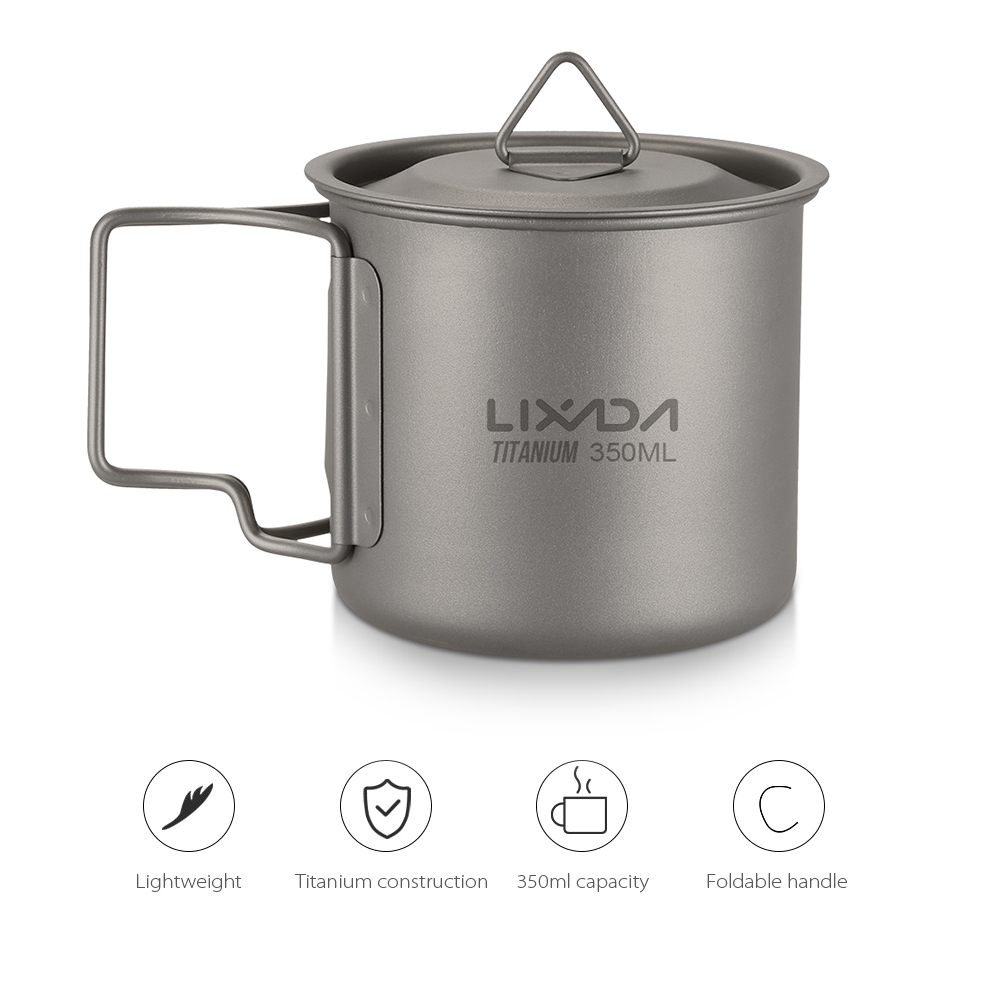 Camping Cooking Mug - Cangkir Titanium Ultraringan Mug Cangkir Air