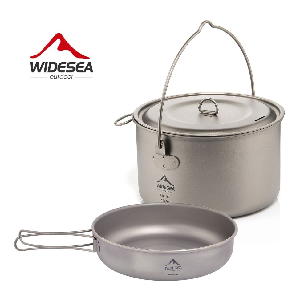 Camping Cooking Utensils Storage - Layar Lebar peralatan makan berkemah Titanium