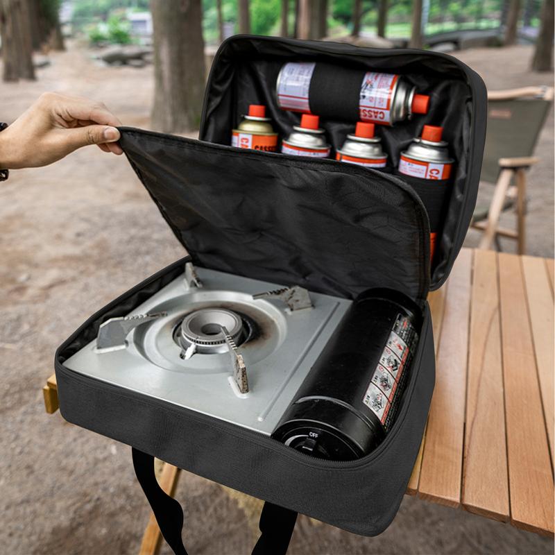 Camping Cooking Utensil Bag - Tas peralatan berkemah luar ruangan portabel,