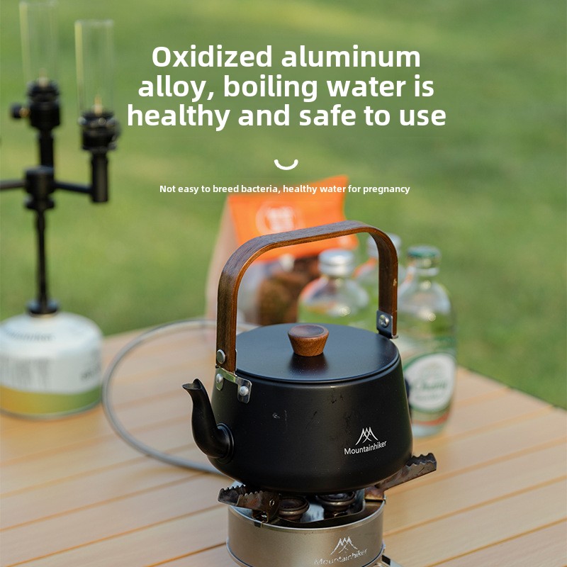 Camping Cooking Set Lightweight - MOUNTAINHIKER Ketel Perjalanan Luar Ruangan Ringan