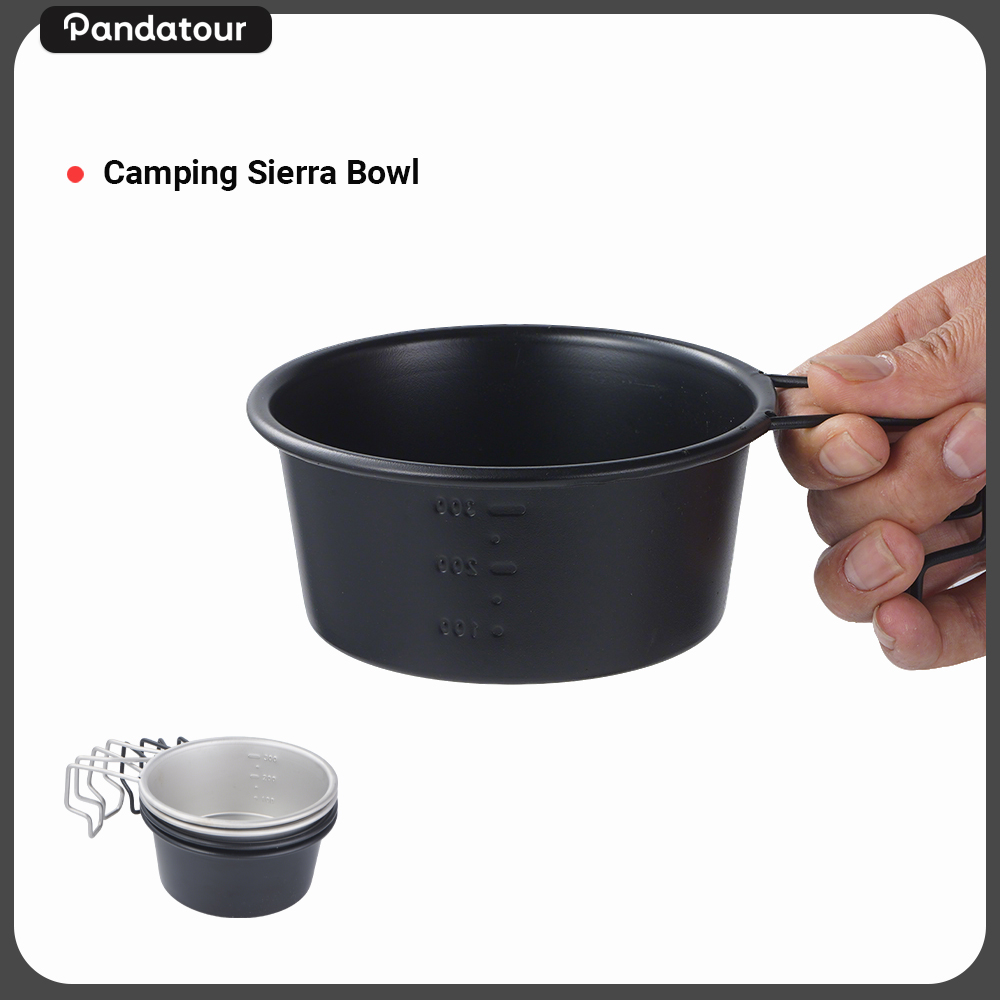 Camping Cooking Set Lightweight - Pandatour Outdoor Camping Sierra Bowl Dengan