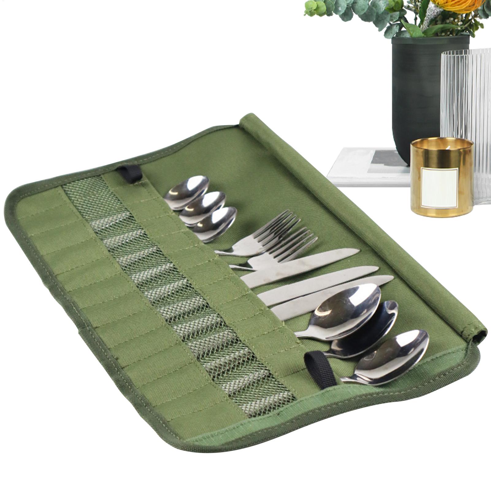 Camping Cooking Utensil Bag - Tas Gulung Peralatan Makan Berkemah Organizer