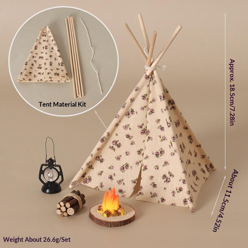 Camping Cooking Tent - **1 Set 1/12 Rumah Boneka Dekorasi