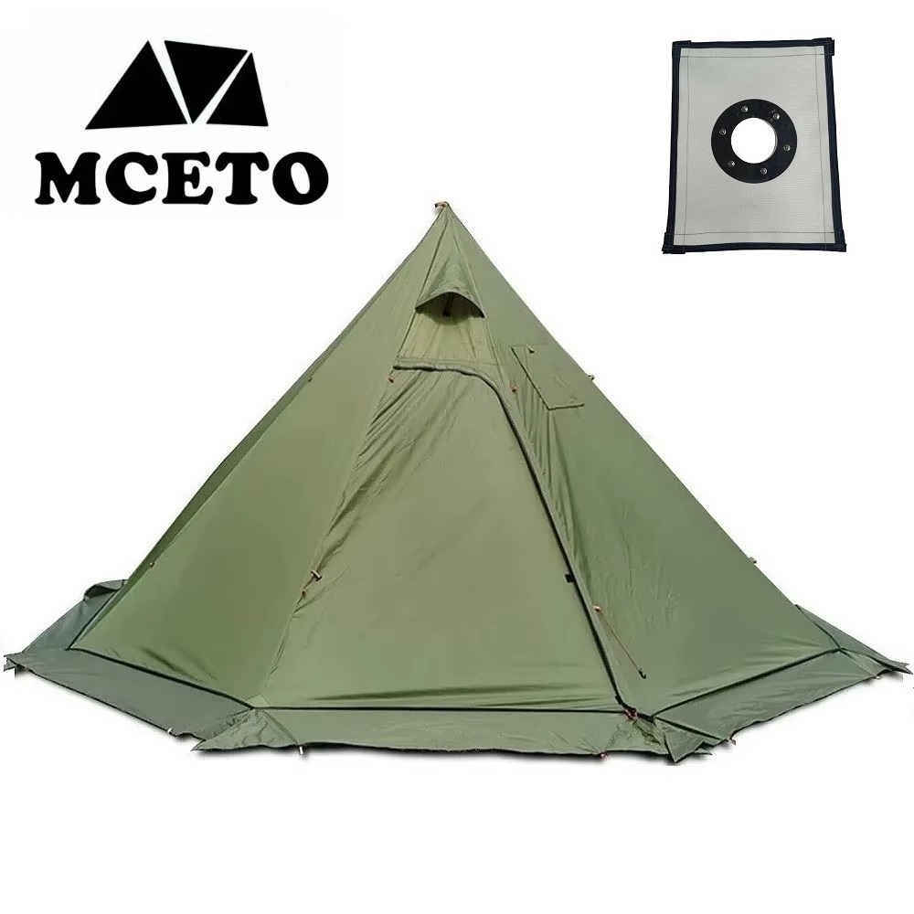 Camping Cooking Tent - Tenda Piramida Baru dengan Rok Salju
