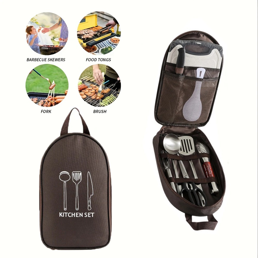 Tas Masak Luar Ruangan Portabe - Camping Cooking Utensils Storage ulasan dan harga