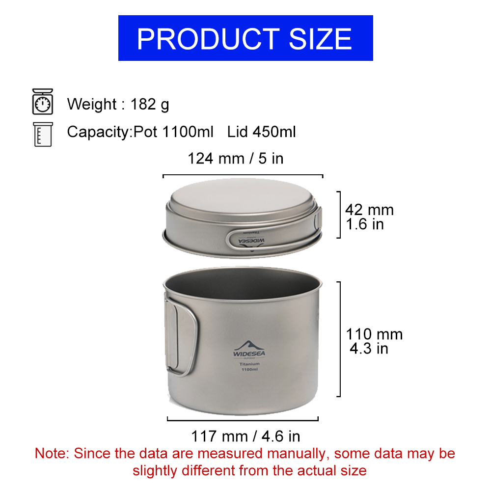 Widesea Panci Berkemah Titaniu - Camping Cooking Mug ulasan dan harga