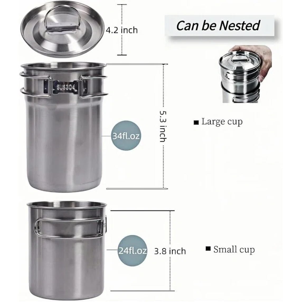 Cangkir Lipat untuk Berkemah,  - Camping Cooking Mug ulasan dan harga