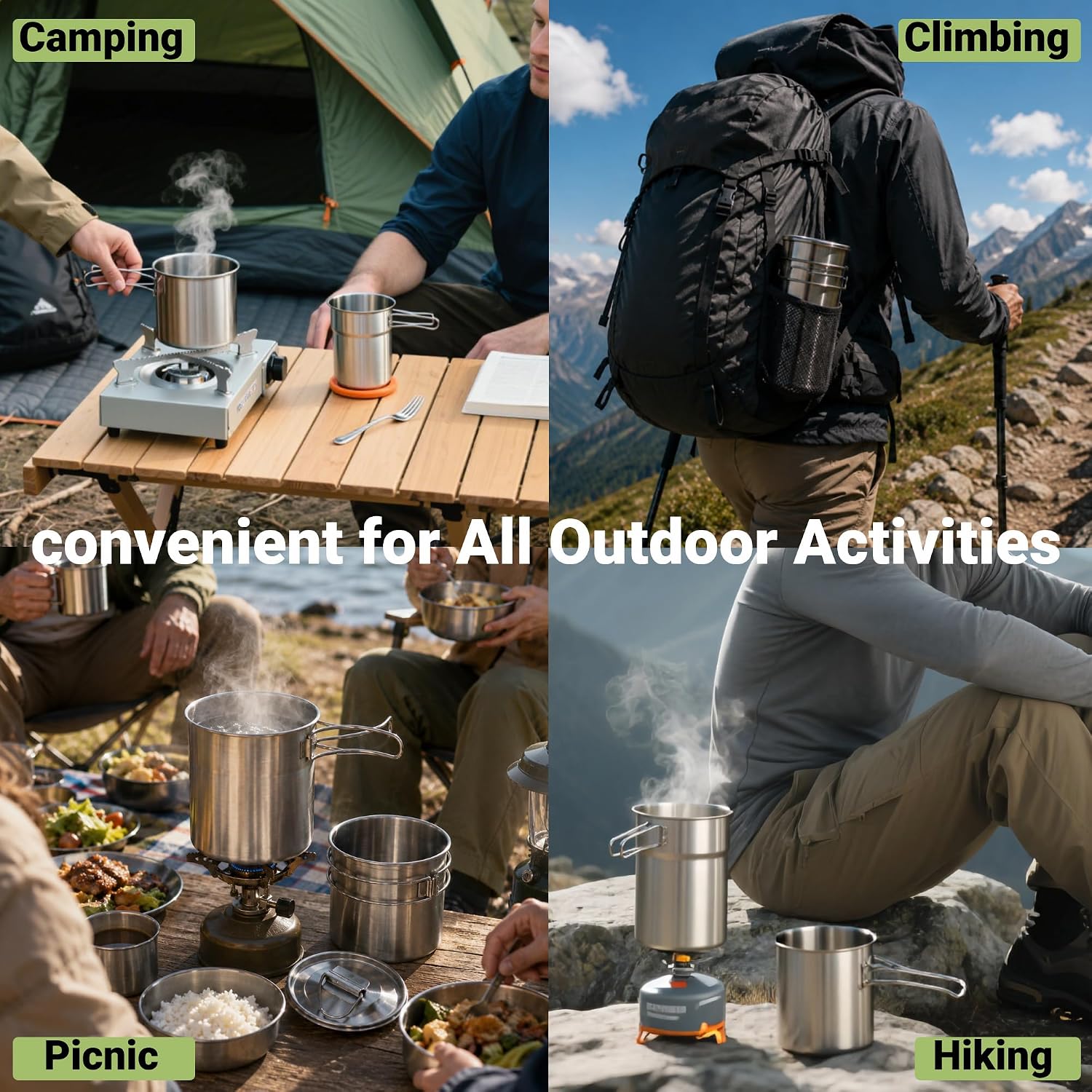 Cangkir Lipat untuk Berkemah,  - Camping Cooking Mug ulasan dan harga
