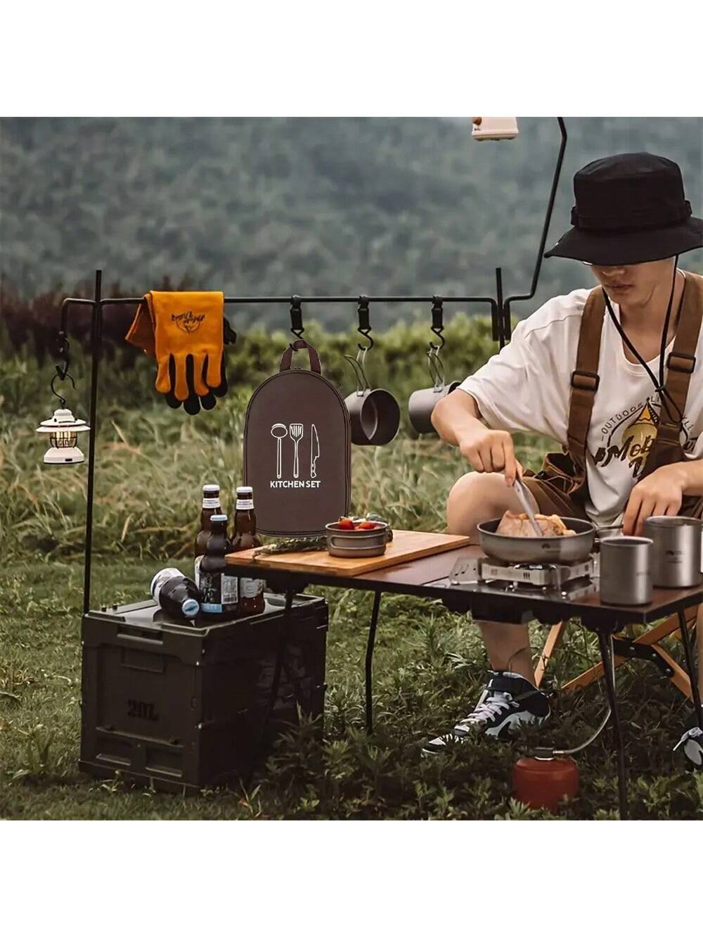 Tas Penyimpanan Peralatan Masa - Camping Cooking Utensils Storage ulasan dan harga