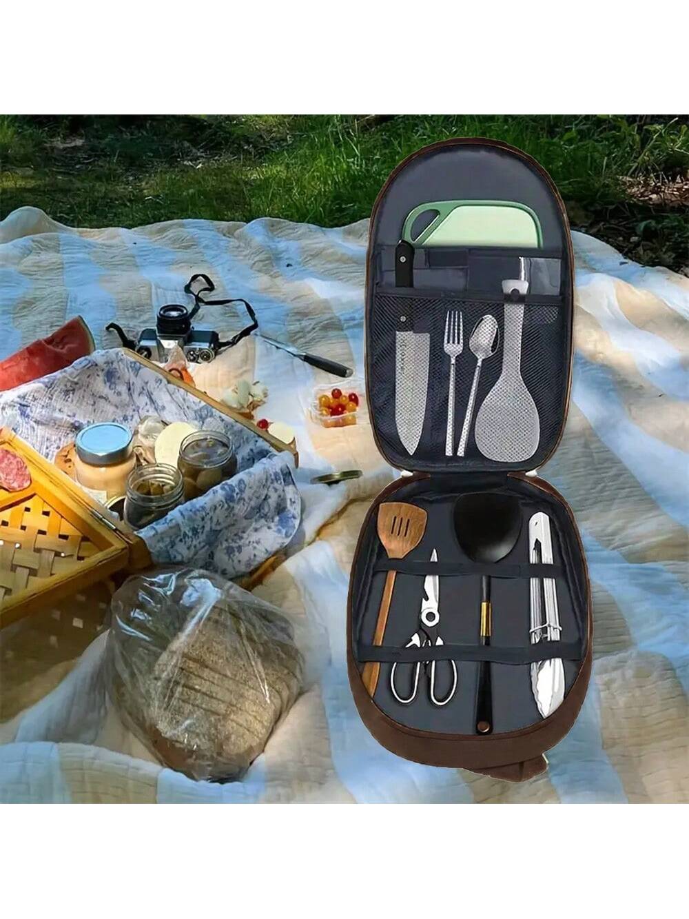 Tas Penyimpanan Peralatan Masa - Camping Cooking Utensils Storage ulasan dan harga