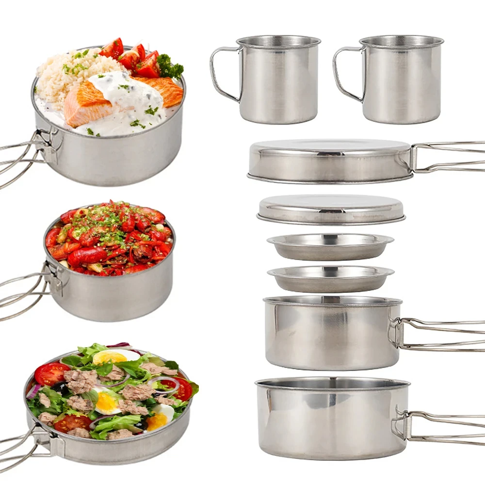 8pcs/Set Peralatan Memasak Cam - Camping Cooking Utensils Storage ulasan dan harga