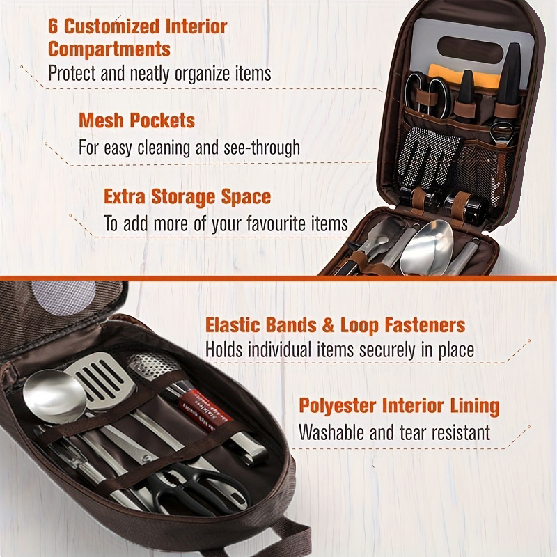 Tas Memasak Luar Ruangan Tas P - Camping Cooking Utensils Storage ulasan dan harga