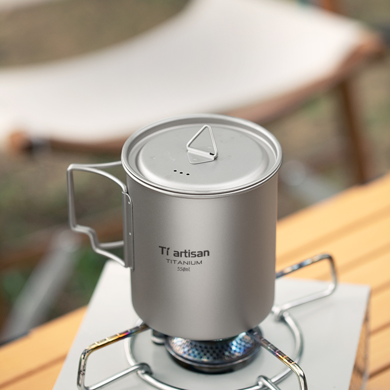 Tiartisan cangkir teh kopi por - Camping Cooking Mug ulasan dan harga