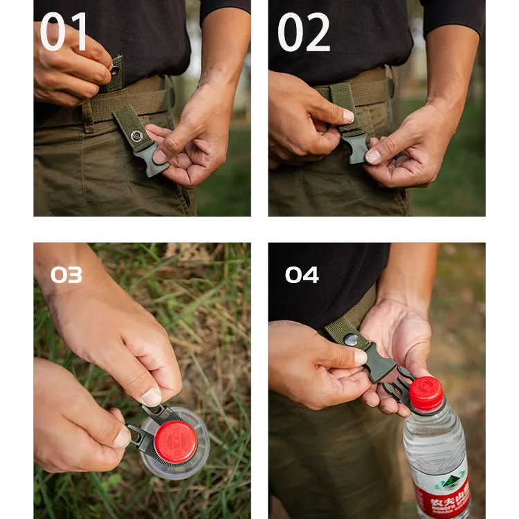 6 buah gantungan botol air kai - Camping Cooking Hanger ulasan dan harga