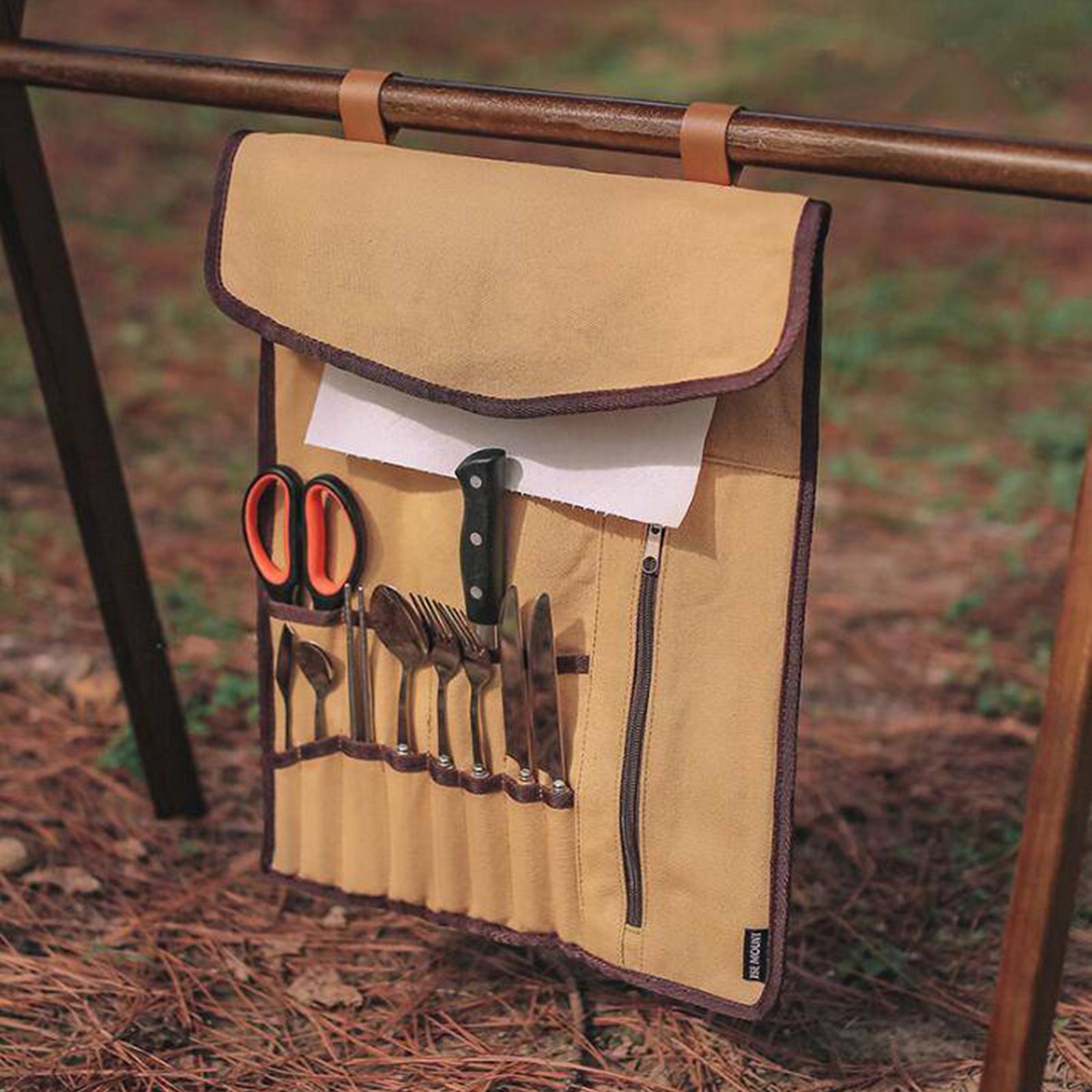 Tas Gulung Peralatan Makan Por - Camping Cooking Utensils Storage ulasan dan harga