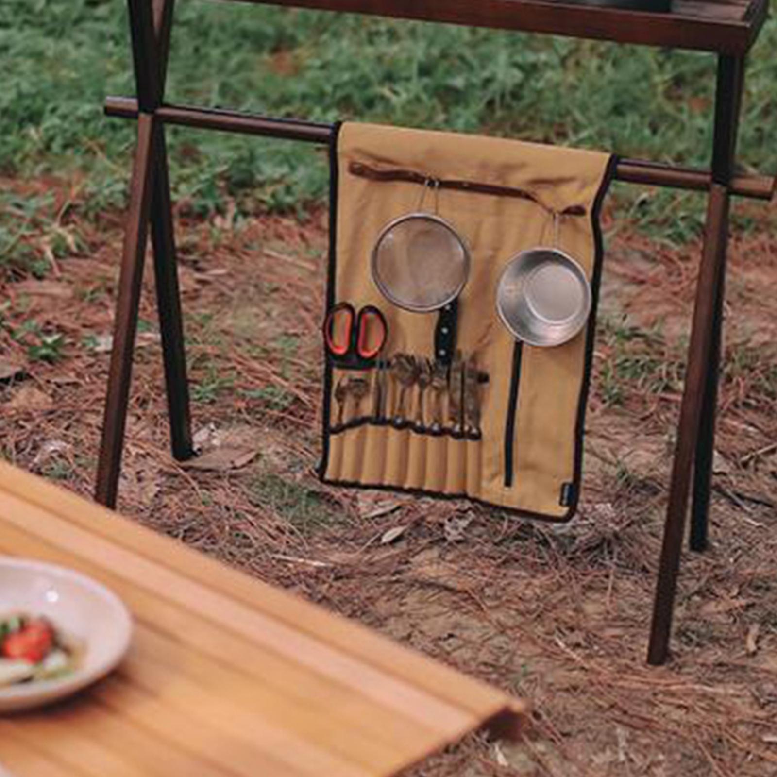 Tas Gulung Peralatan Makan Por - Camping Cooking Utensils Storage ulasan dan harga