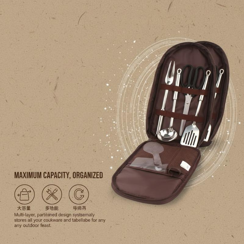 Tas Memasak Luar Ruangan Tas P - Camping Cooking Utensils Storage ulasan dan harga