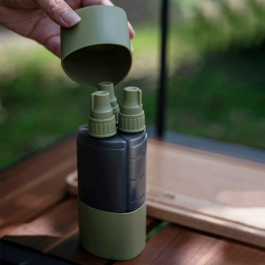 3 In 1 Botol Dispenser Bumbu B - Camping Cooking Utensils Storage ulasan dan harga