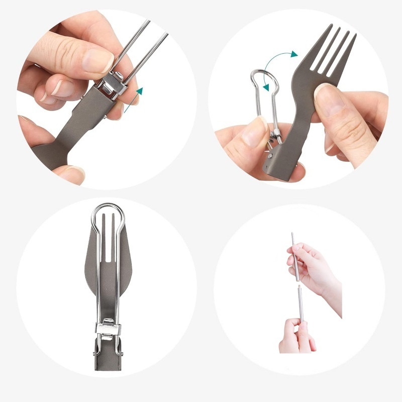 Set Peralatan Makan Lipat Tita - Camping Cooking Set Lightweight ulasan dan harga