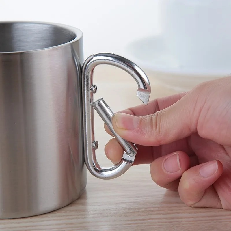 220/300Ml Cangkir Baja Tahan K - Camping Cooking Mug ulasan dan harga