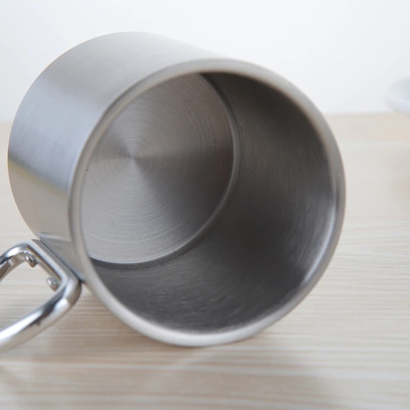 220/300Ml Cangkir Baja Tahan K - Camping Cooking Mug ulasan dan harga