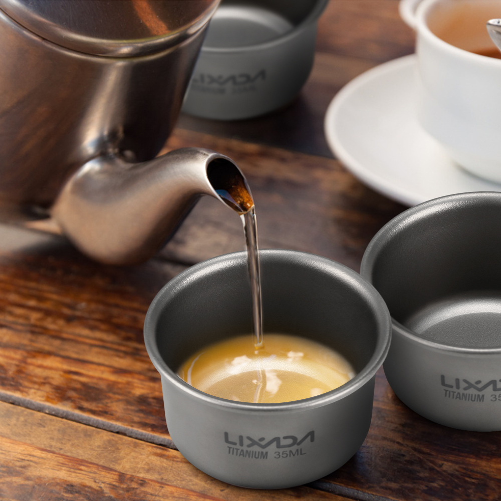 Lixada cangkir teh Titanium, 1 - Camping Cooking Mug ulasan dan harga