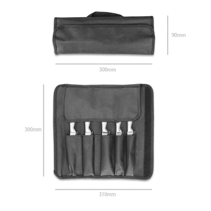 Tas Gulung Pisau Kain Oxford M - Camping Cooking Utensil Bag ulasan dan harga