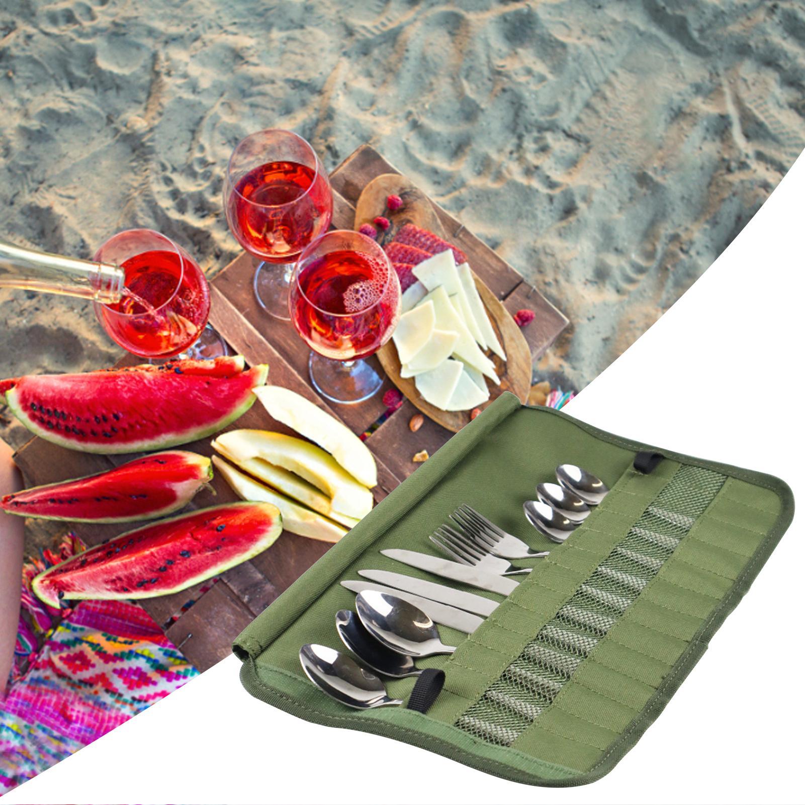 Tas Gulung Peralatan Makan Ber - Camping Cooking Utensil Bag ulasan dan harga