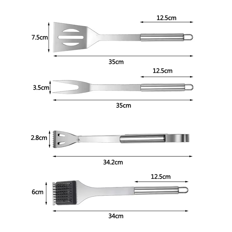 Set Peralatan Panggangan Stain - Camping Cooking Utensil Bag ulasan dan harga